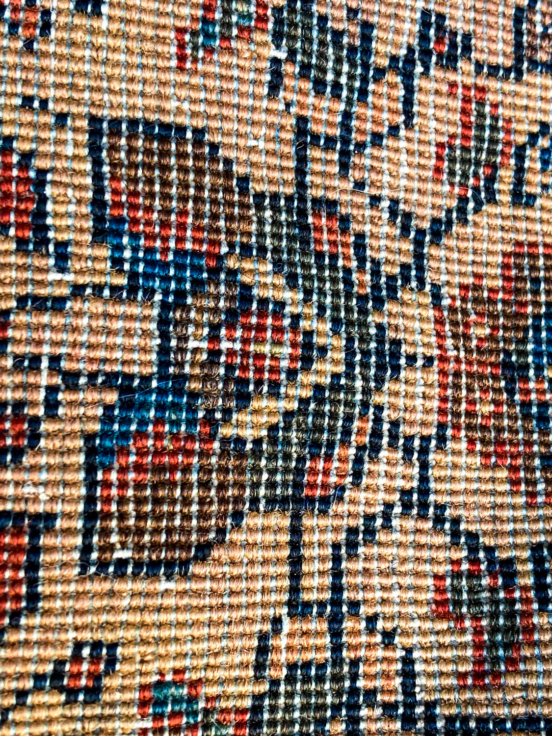 Antique 1920s Possibly Mohtasham Kashan Persian 6x4ft Woven Wool Rug - Image 20