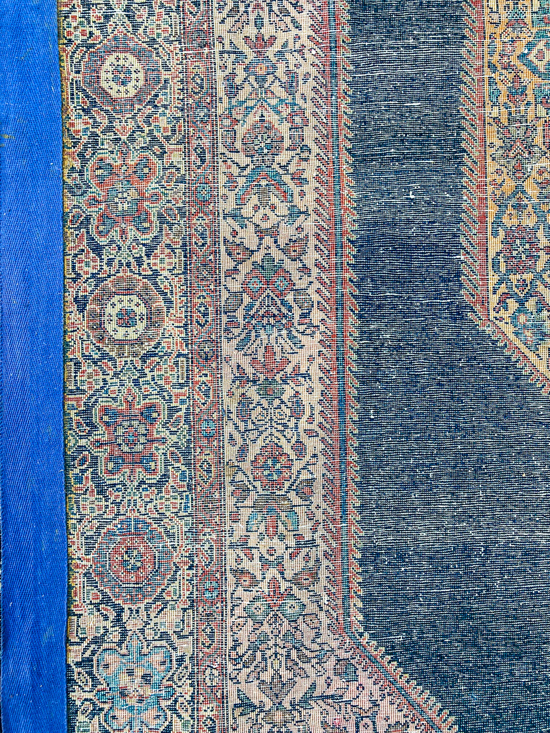 Antique 1920s Possibly Mohtasham Kashan Persian 6x4ft Woven Wool Rug - Image 26