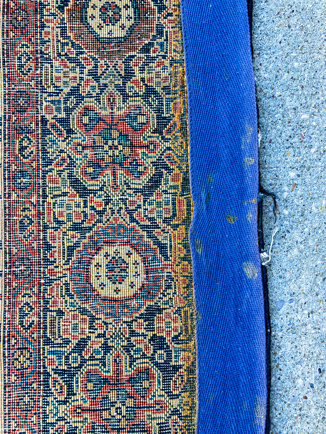 Antique 1920s Possibly Mohtasham Kashan Persian 6x4ft Woven Wool Rug - Image 27