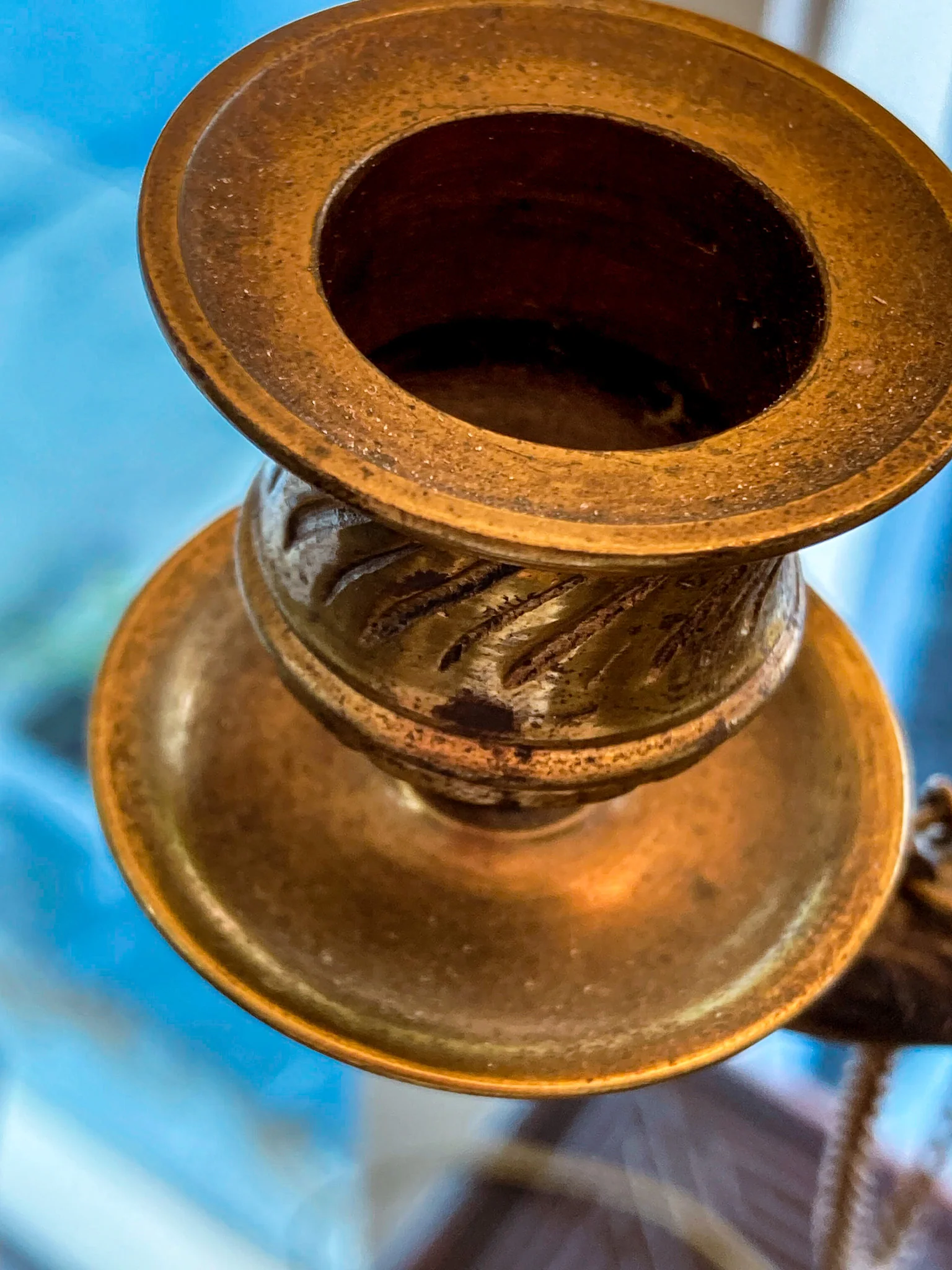 Antique 19th Century French Bronze Putti Figure Candelabra Tall Table Lamp - Image 7