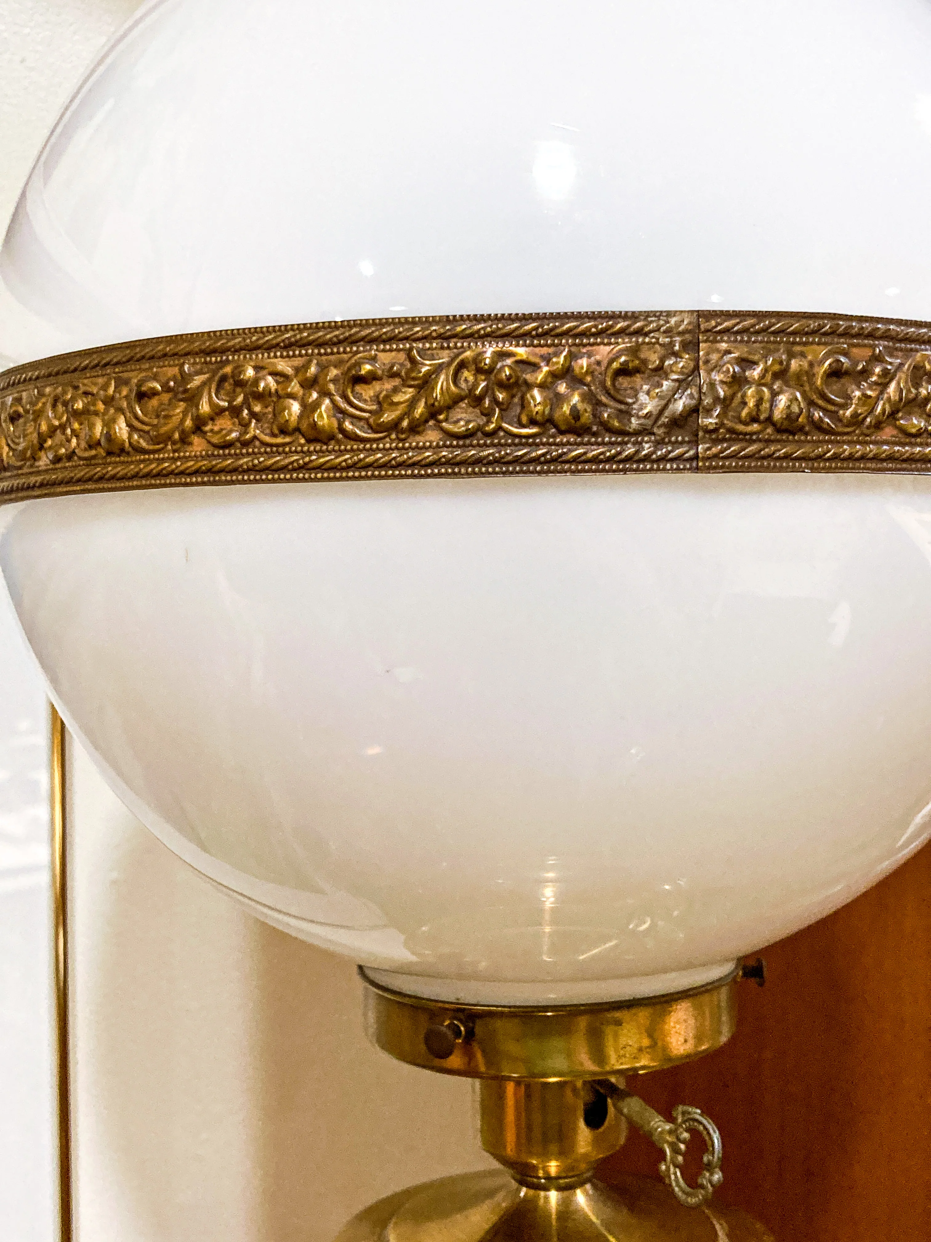 Antique 19th Century Samovar Milk Glass Globe Table Lamp Light - Image 26