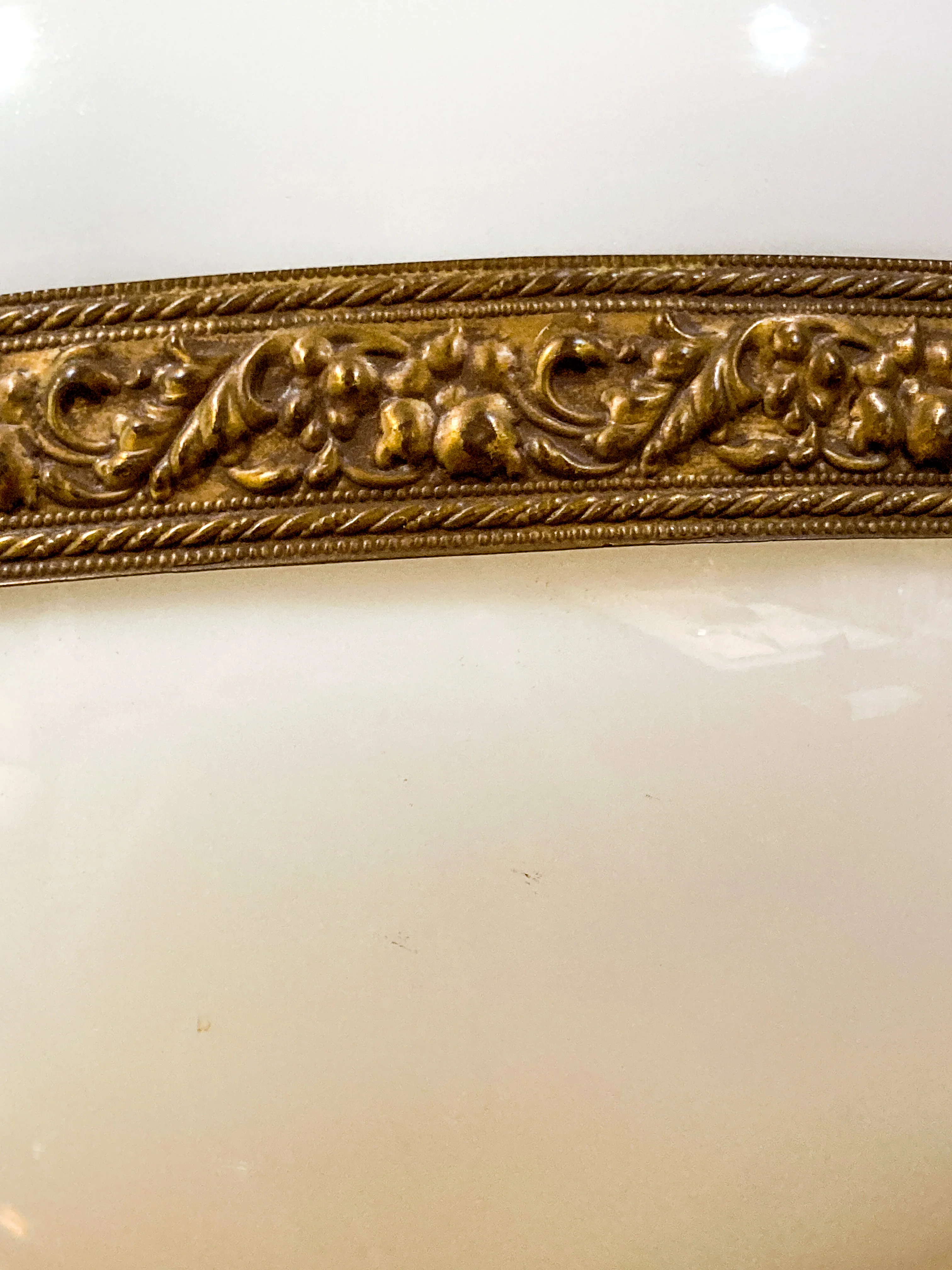 Antique 19th Century Samovar Milk Glass Globe Table Lamp Light - Image 8