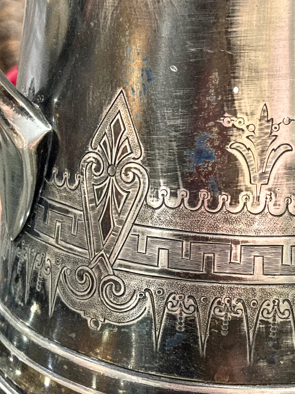 Beautiful Antique C1870 Silver Plated Cold Water Meriden Tankard Pitcher - Image 10