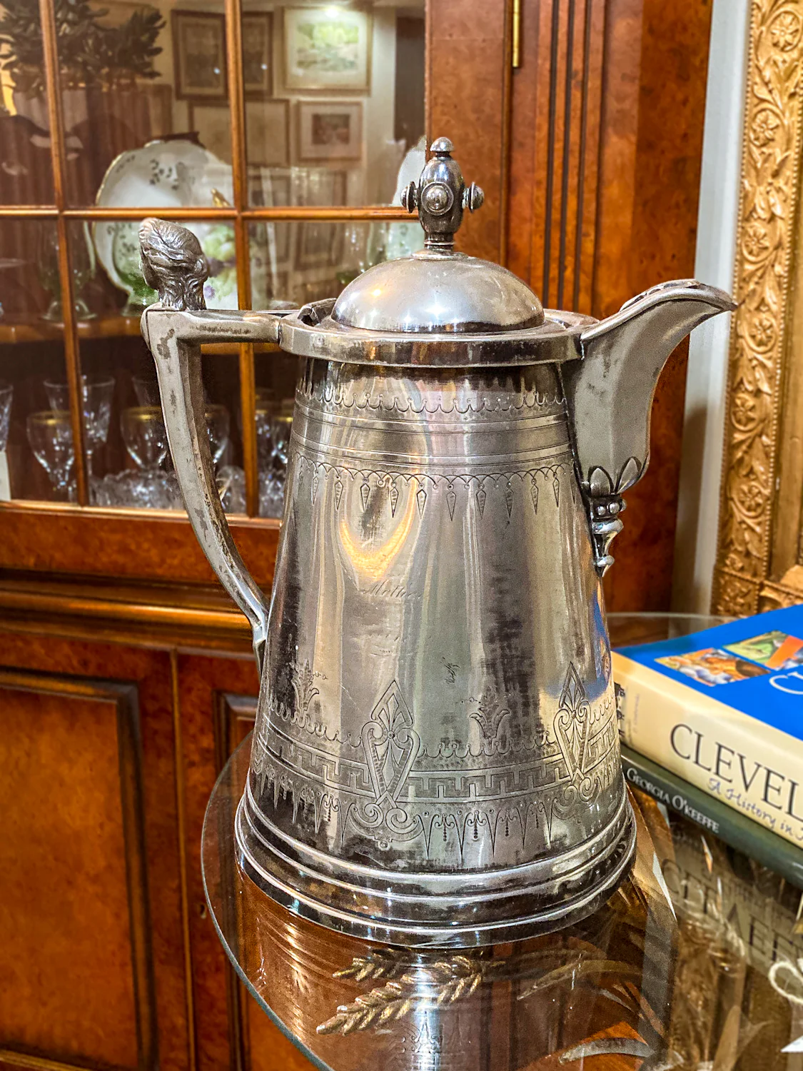 Beautiful Antique C1870 Silver Plated Cold Water Meriden Tankard Pitcher - Image 11