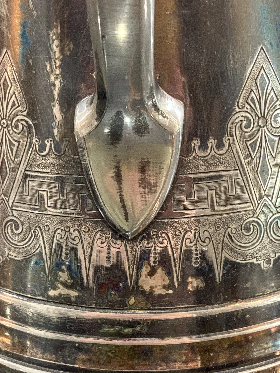 Beautiful Antique C1870 Silver Plated Cold Water Meriden Tankard Pitcher - Image 18