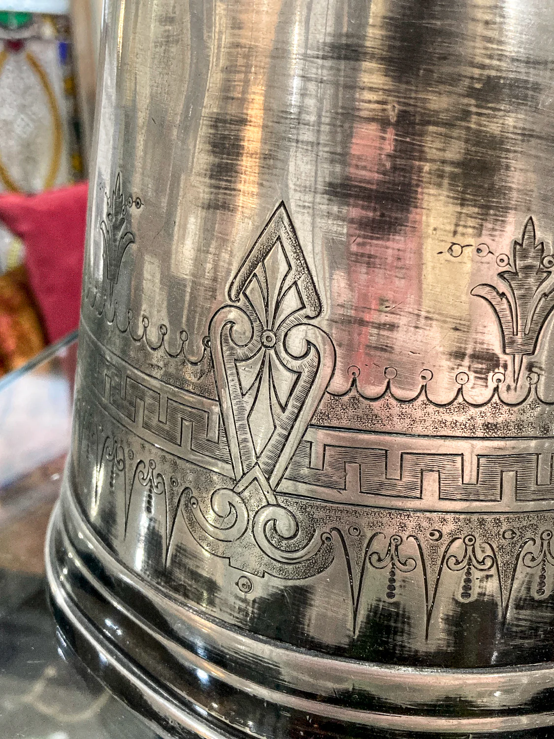 Beautiful Antique C1870 Silver Plated Cold Water Meriden Tankard Pitcher - Image 19