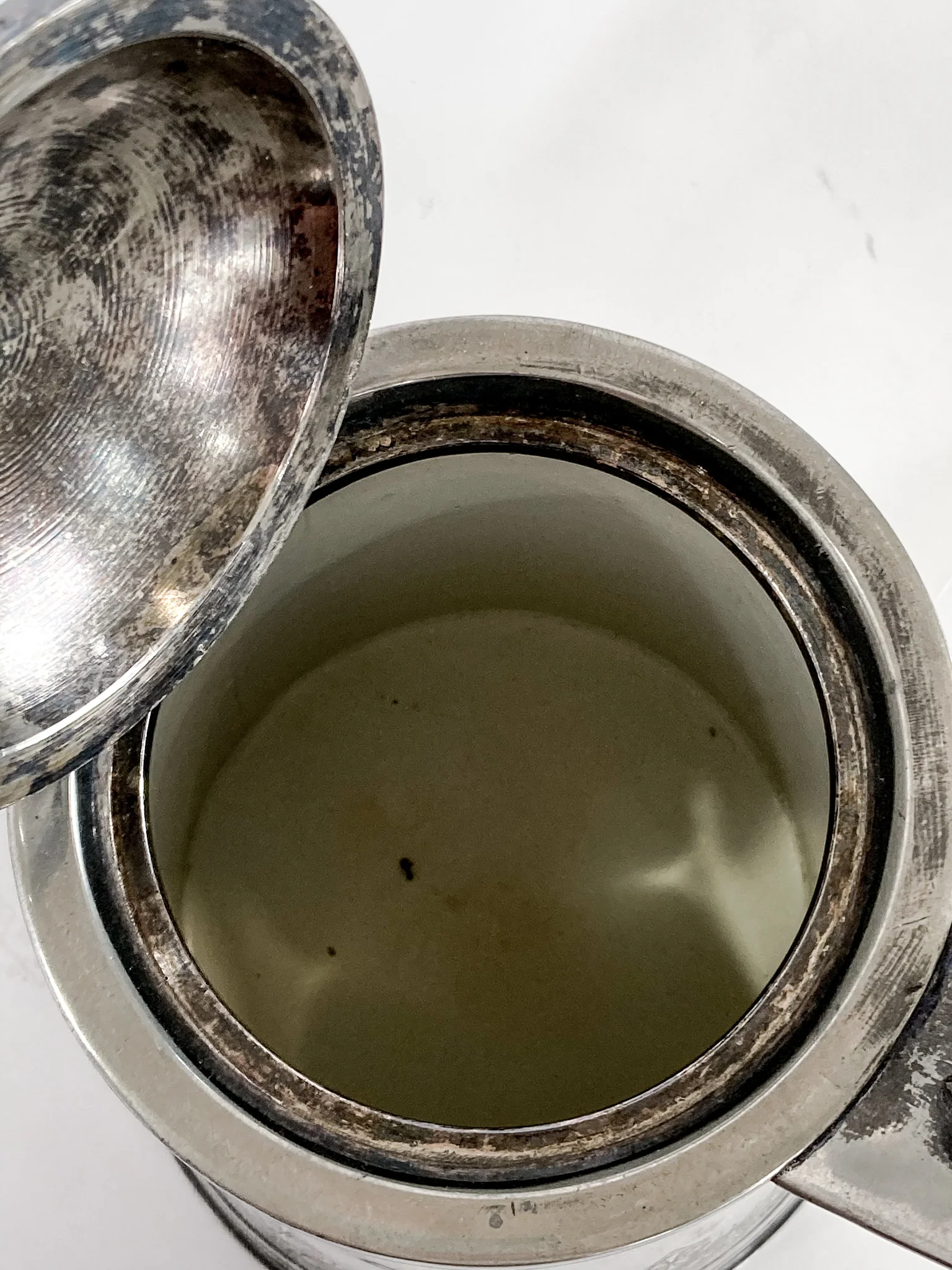 Beautiful Antique C1870 Silver Plated Cold Water Meriden Tankard Pitcher - Image 39