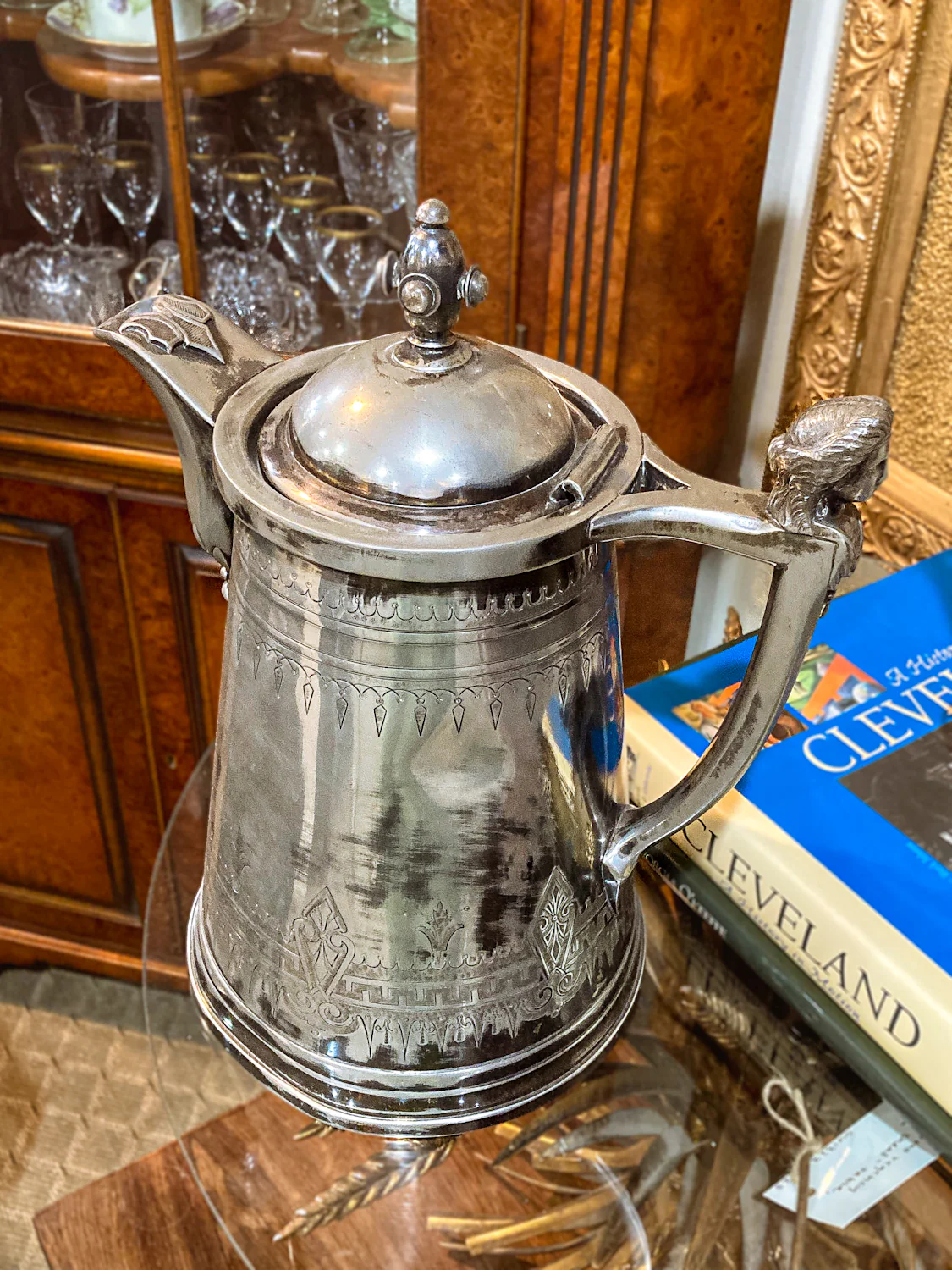 Beautiful Antique C1870 Silver Plated Cold Water Meriden Tankard Pitcher - Image 7