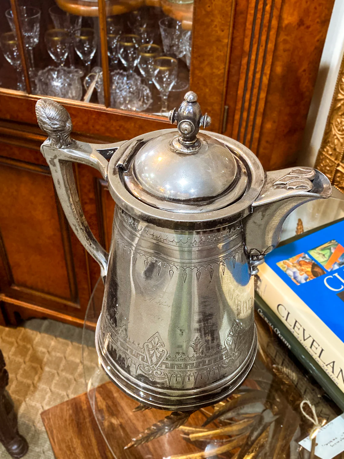 Beautiful Antique C1870 Silver Plated Cold Water Meriden Tankard Pitcher - Image 8