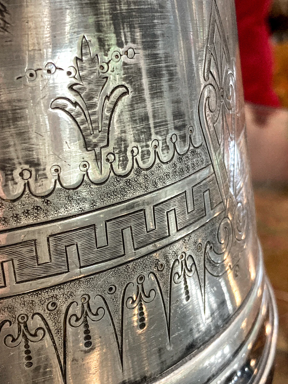 Beautiful Antique C1870 Silver Plated Cold Water Meriden Tankard Pitcher - Image 9