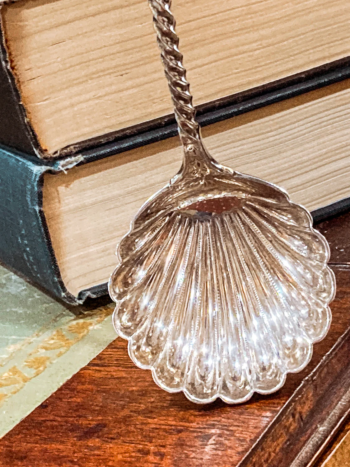 Antique Mid-19th Century Bailey & Co. Coin Silver Engraved Shell Ladle Spoon - Image 13