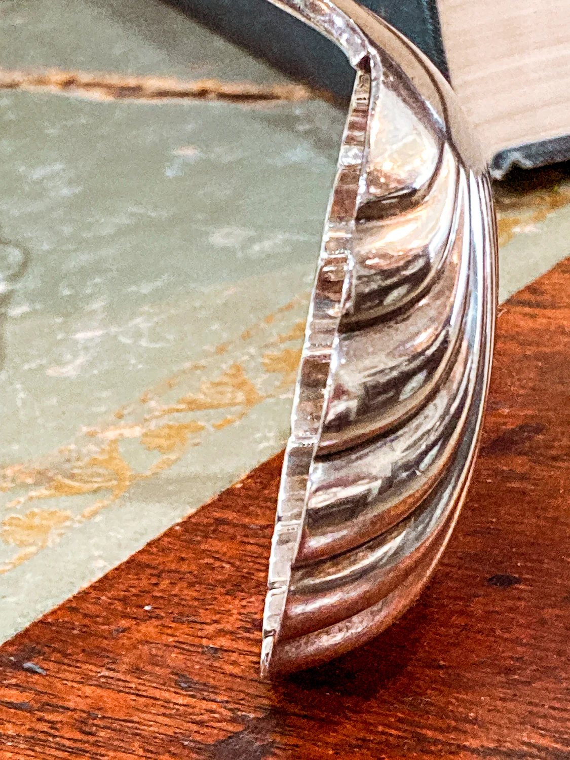 Antique Mid-19th Century Bailey & Co. Coin Silver Engraved Shell Ladle Spoon - Image 15