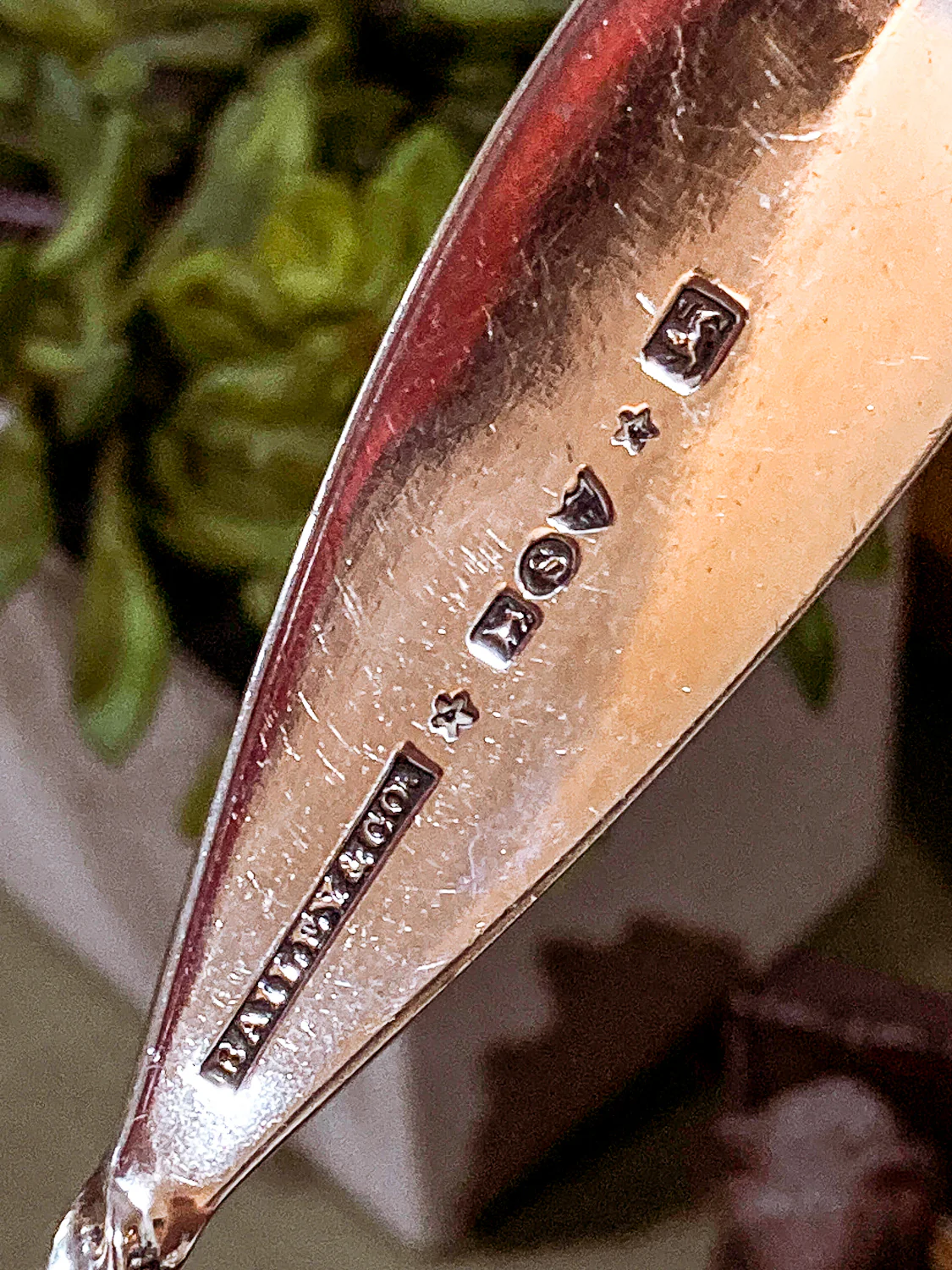 Antique Mid-19th Century Bailey & Co. Coin Silver Engraved Shell Ladle Spoon - Image 21