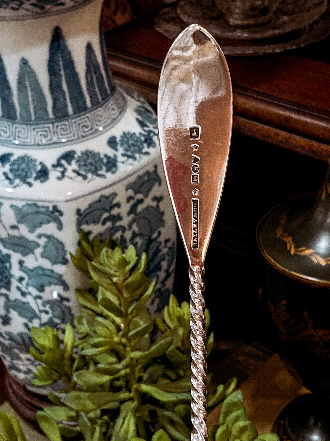 Antique Mid-19th Century Bailey & Co. Coin Silver Engraved Shell Ladle Spoon - Image 22