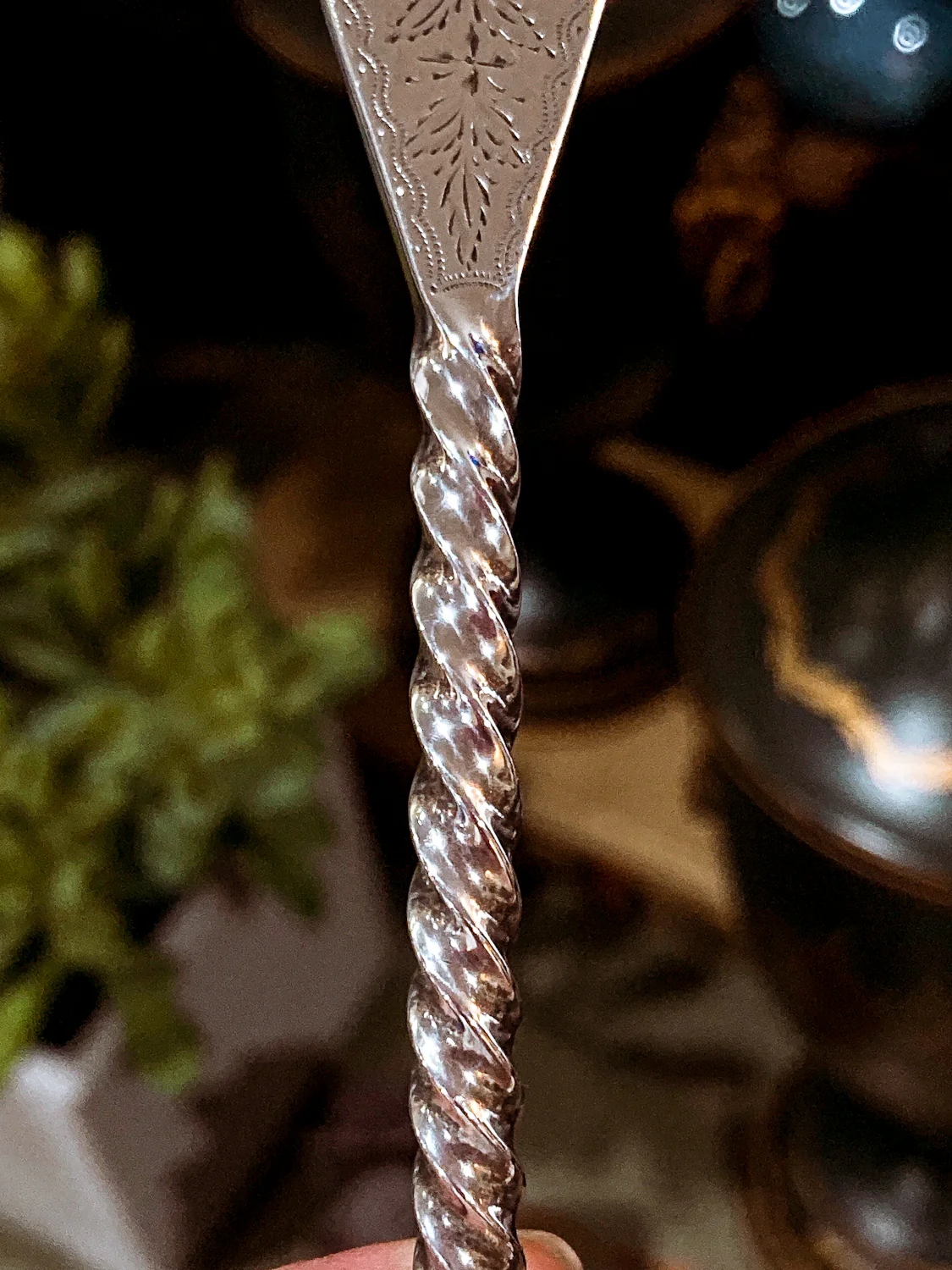 Antique Mid-19th Century Bailey & Co. Coin Silver Engraved Shell Ladle Spoon - Image 9