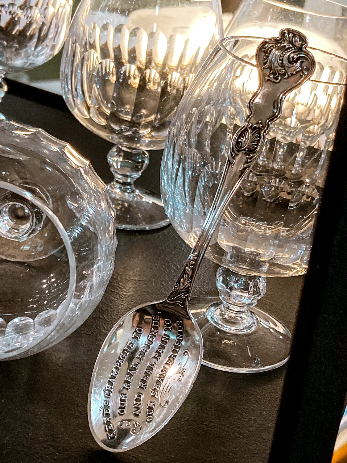 Antique Paye & Baker Sterling Silver Quote Novelty Toast Spoon - Image 3