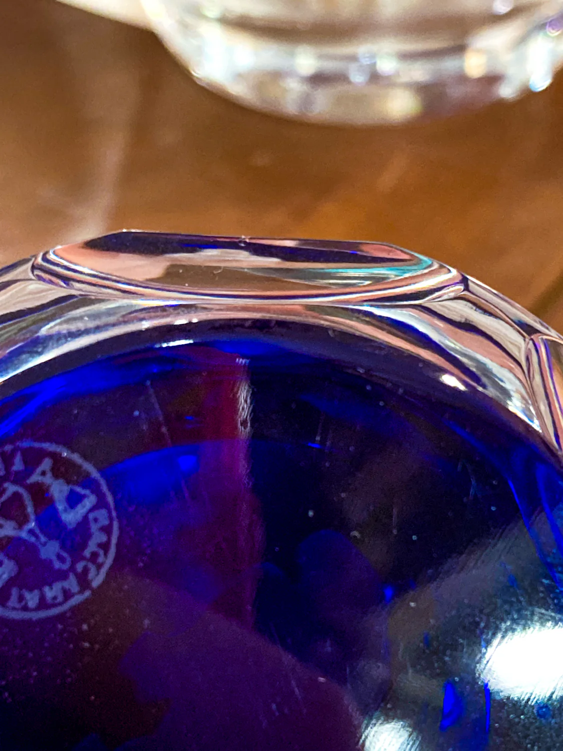 Baccarat Cobalt Crystal Sulfide Ram Aries Zodiac Sign Paperweight - Image 15