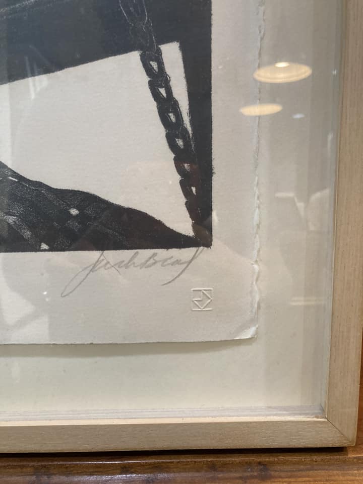 Framed Artist Jack Beal (1931-2013) Self Portrait Lithograph Print - Image 12