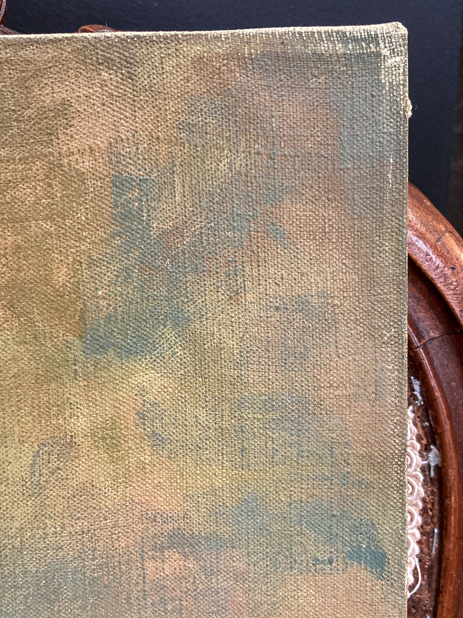 Vintage Original Self Portrait Frank Campanella (1918-2016) Canvas Oil Painting - Image 12