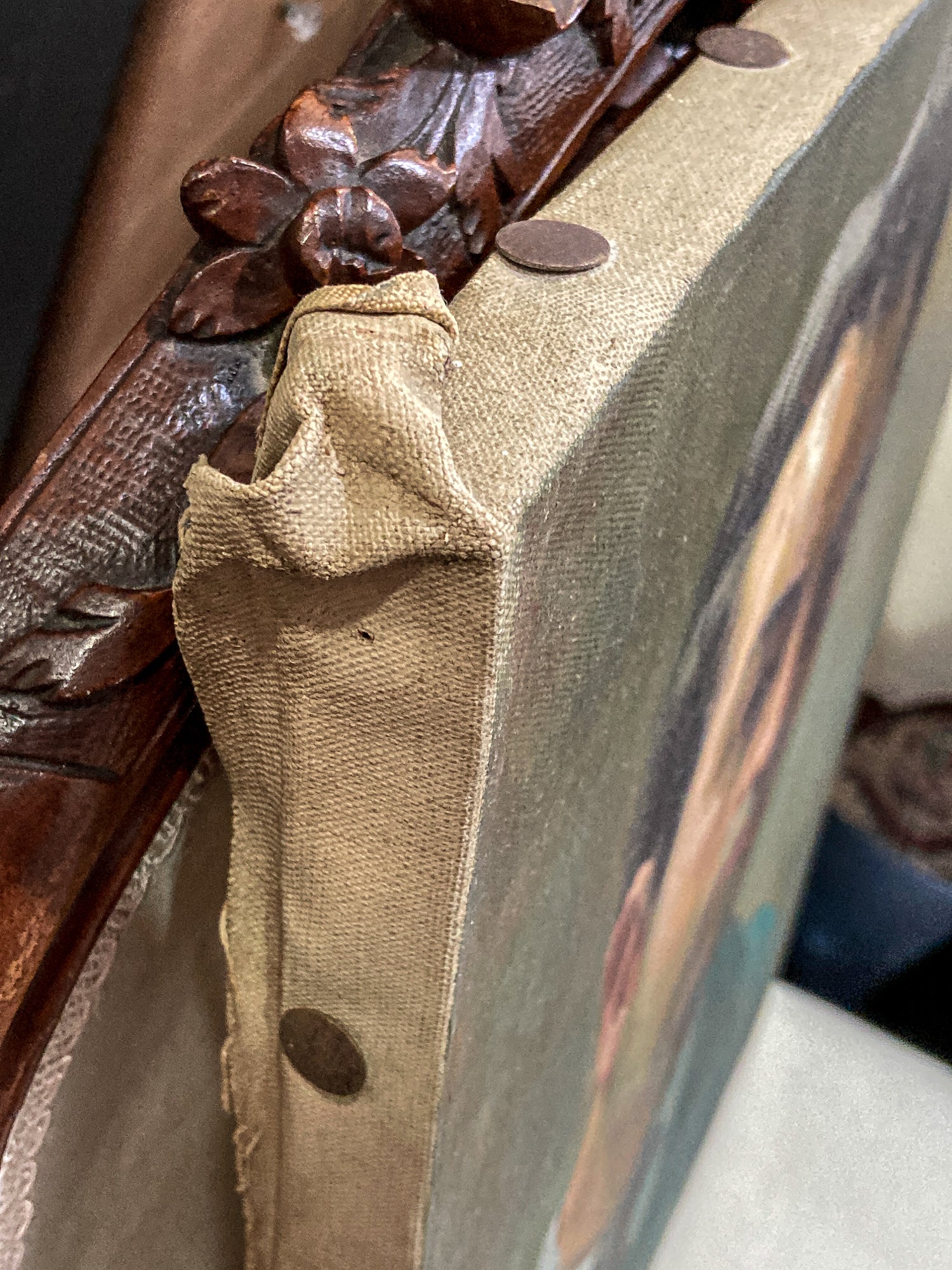 Vintage Original Self Portrait Frank Campanella (1918-2016) Canvas Oil Painting - Image 16