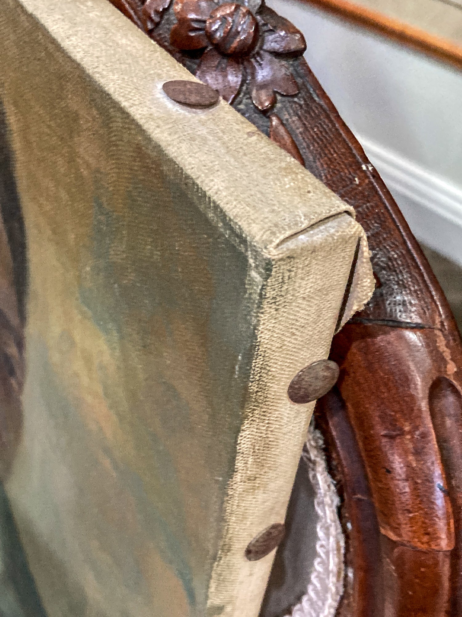 Vintage Original Self Portrait Frank Campanella (1918-2016) Canvas Oil Painting - Image 17