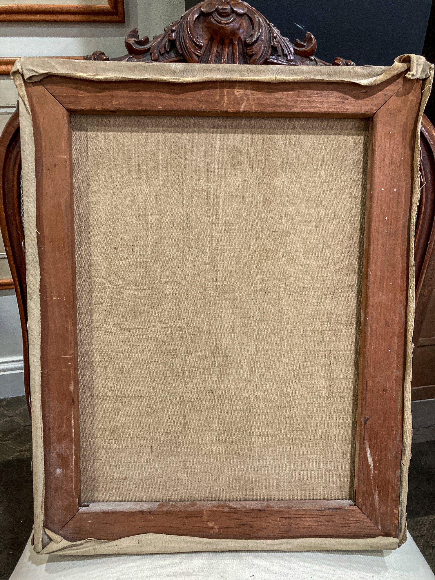 Vintage Original Self Portrait Frank Campanella (1918-2016) Canvas Oil Painting - Image 20