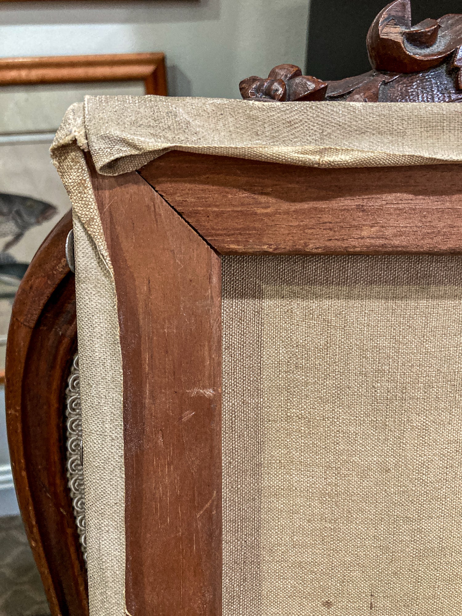 Vintage Original Self Portrait Frank Campanella (1918-2016) Canvas Oil Painting - Image 21