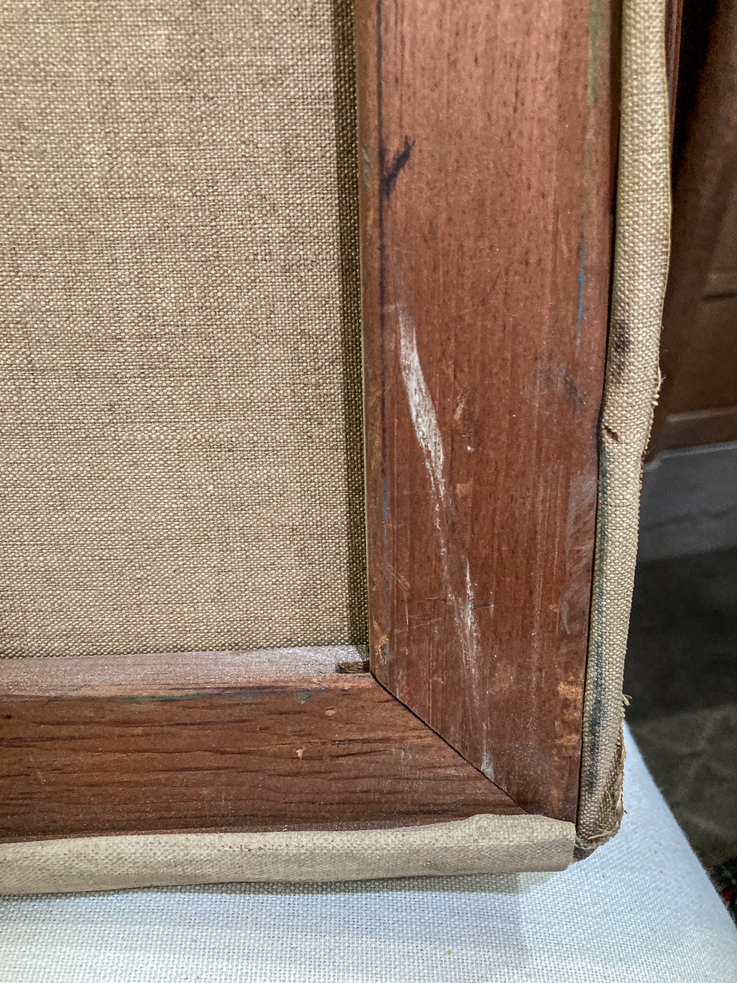 Vintage Original Self Portrait Frank Campanella (1918-2016) Canvas Oil Painting - Image 22