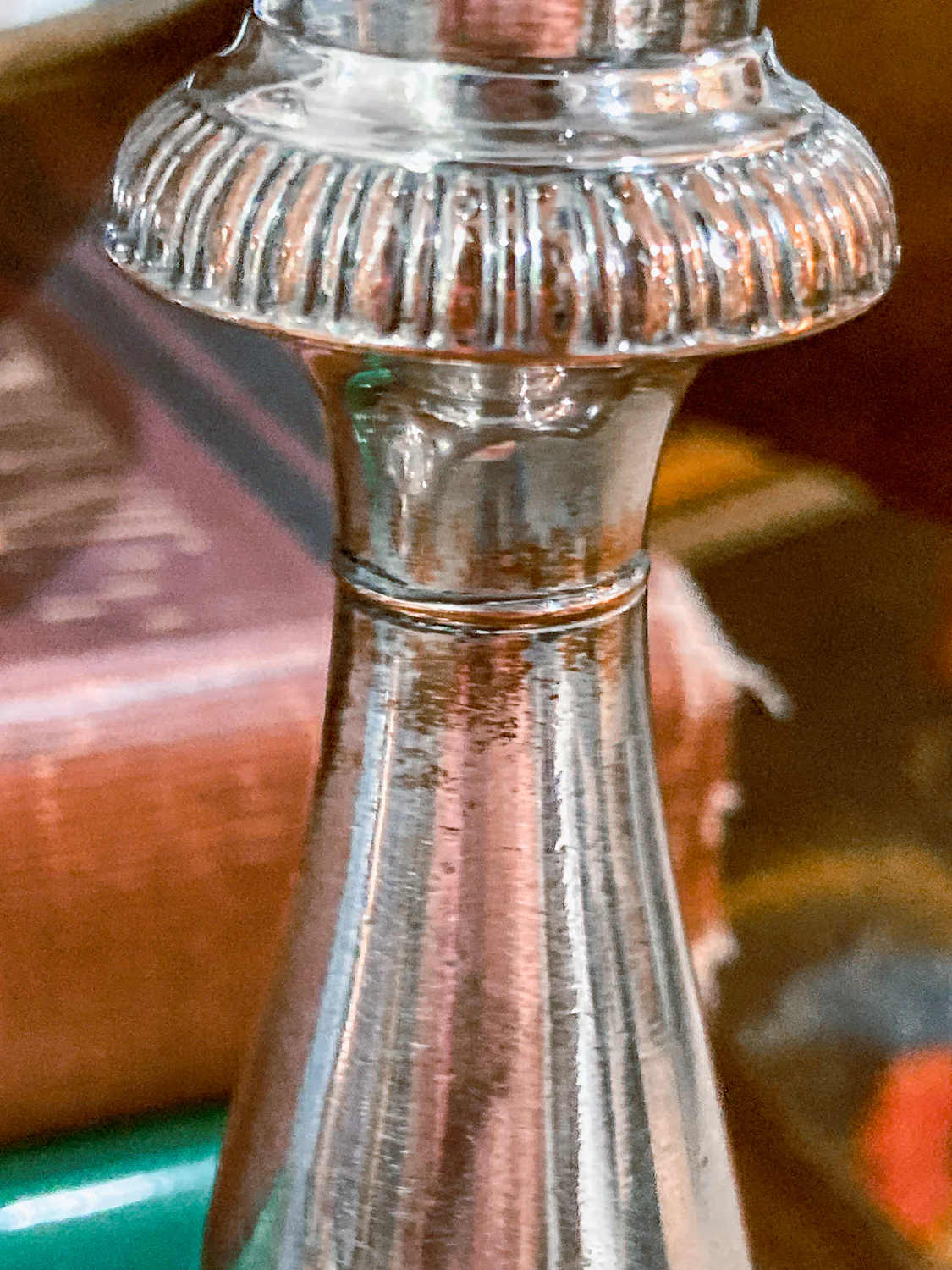 Pair 20th Century Georgian Style Silver-Plated Tall Weighted Candlesticks - Image 18