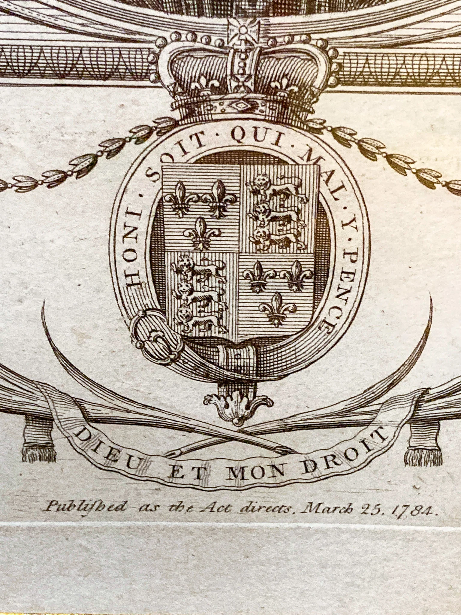 Pair Antique 18th Century Royal England Scotland Queen Framed Prints - Image 13