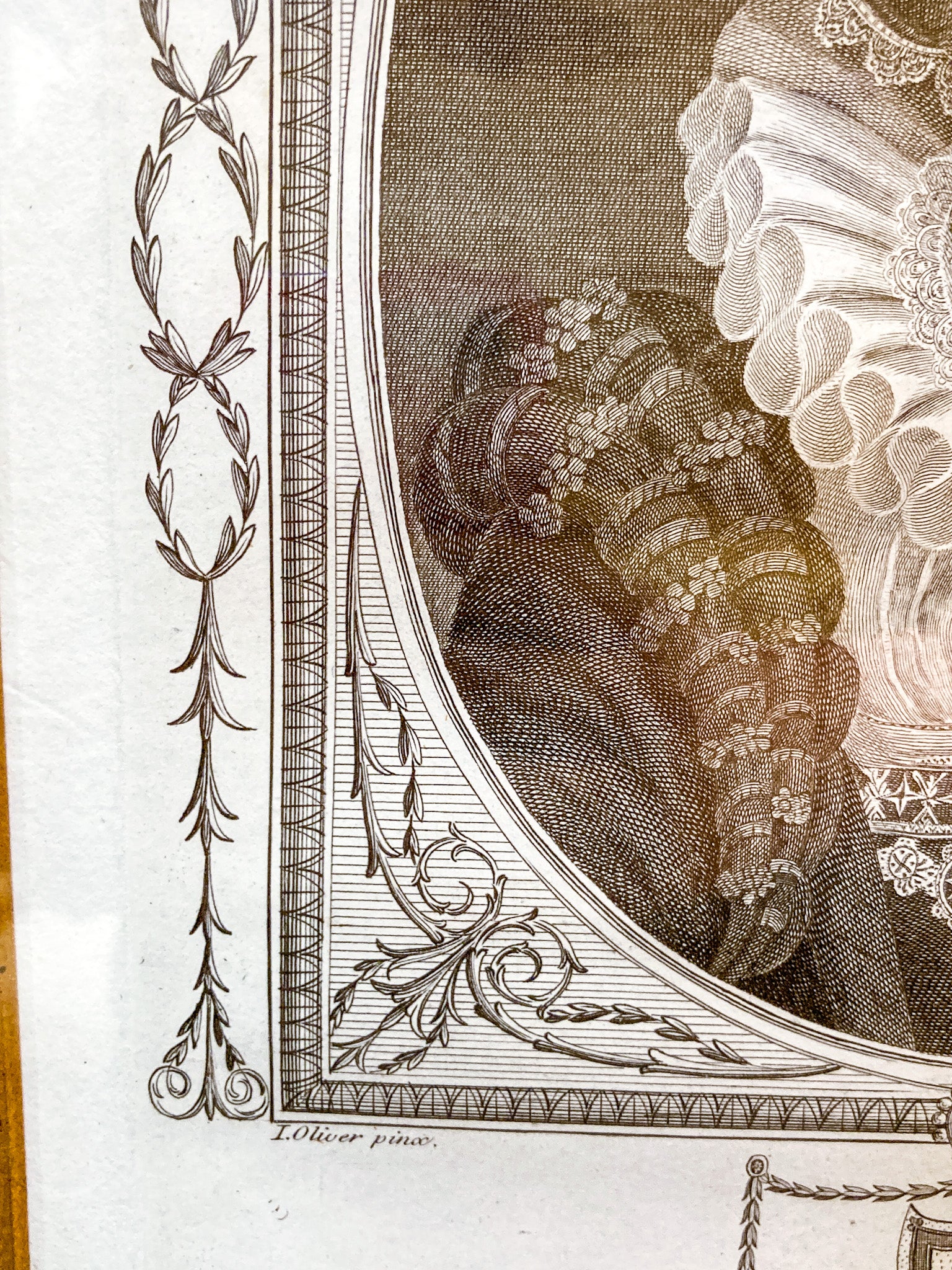 Pair Antique 18th Century Royal England Scotland Queen Framed Prints - Image 27