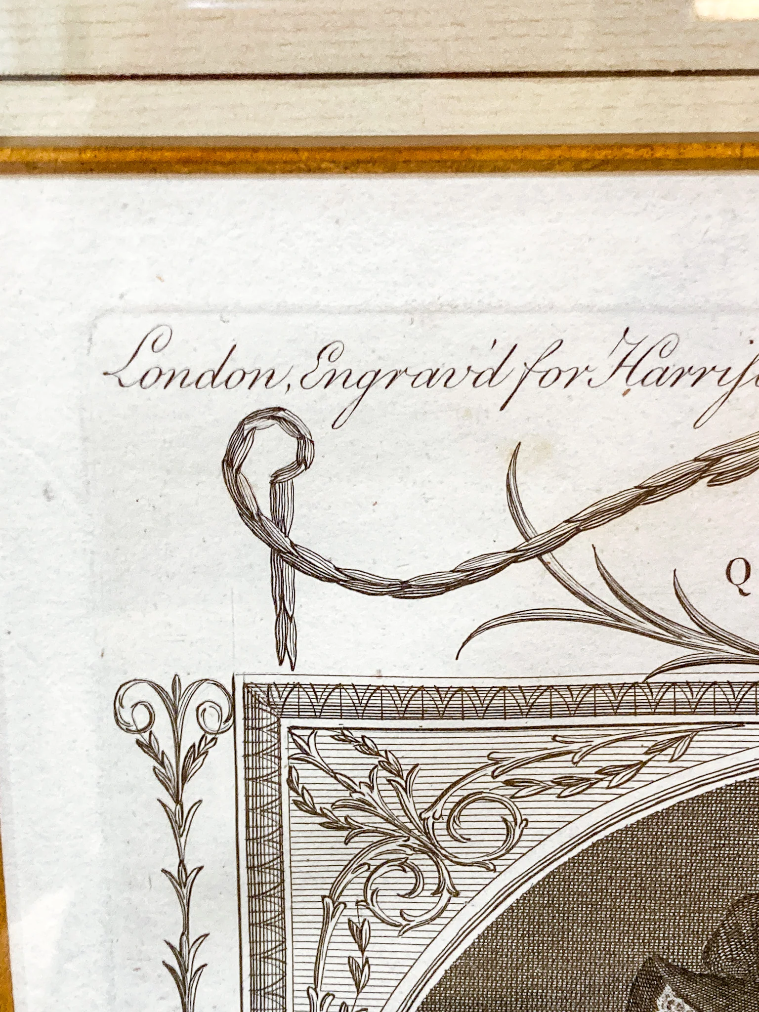 Pair Antique 18th Century Royal England Scotland Queen Framed Prints - Image 31