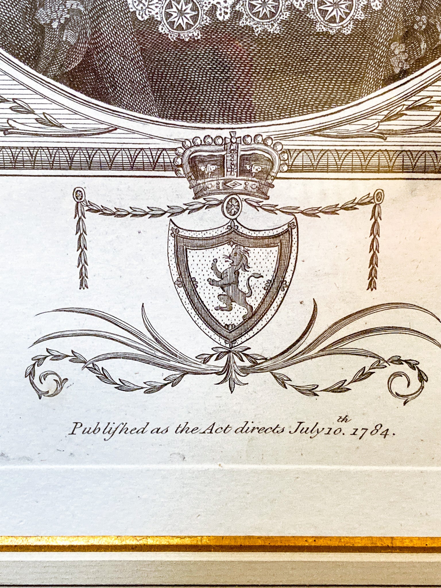 Pair Antique 18th Century Royal England Scotland Queen Framed Prints - Image 35