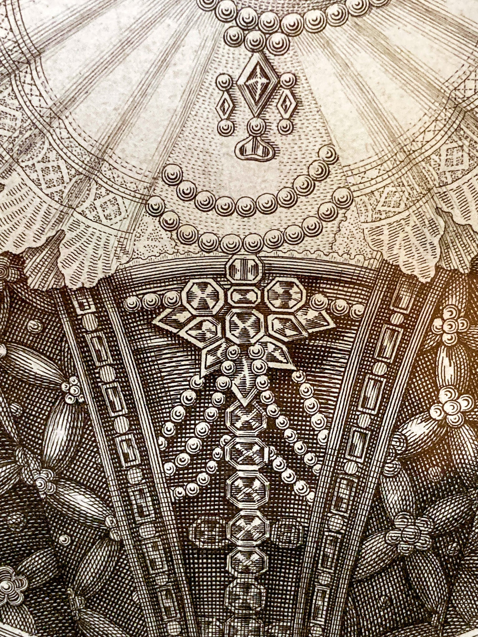 Pair Antique 18th Century Royal England Scotland Queen Framed Prints - Image 7