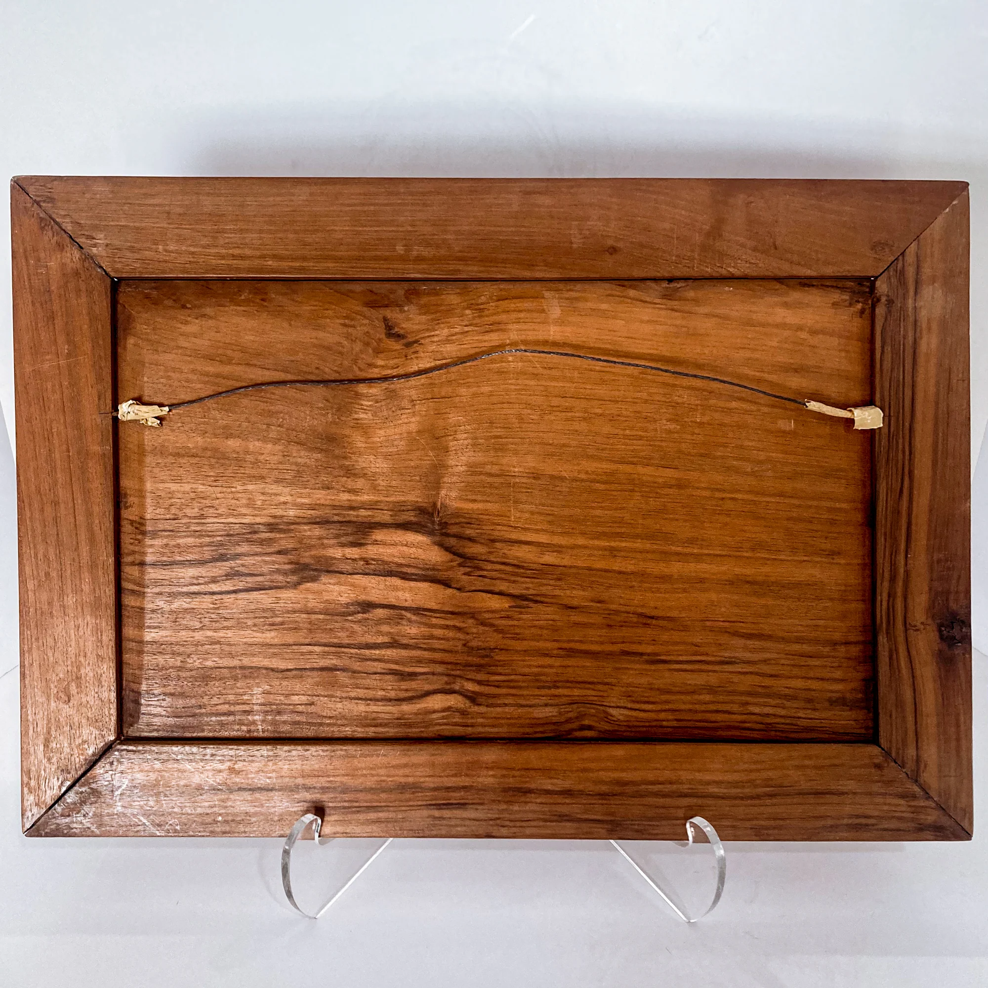 Pair of Intricately Hand Carved Relief Serpent Dragon Teak Wood Plaques - Image 12