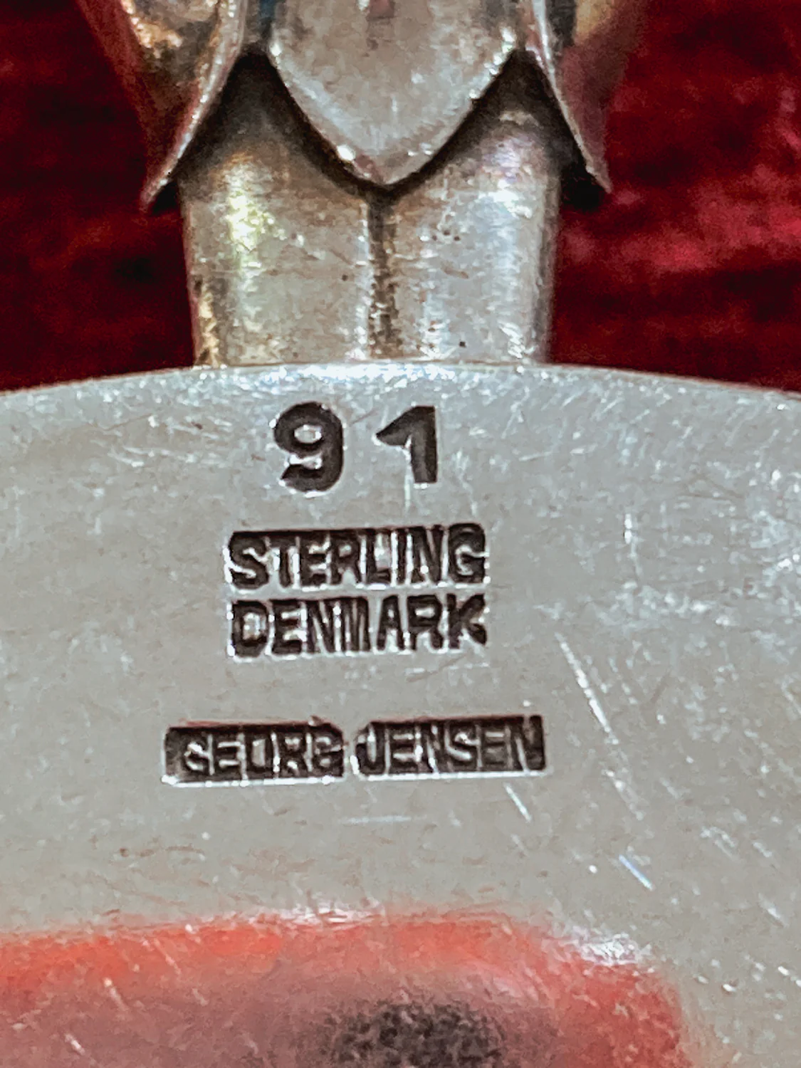 Pair Vintage Georg Jensen Pattern #91 Sterling Silver Fish Serving Set - Image 14