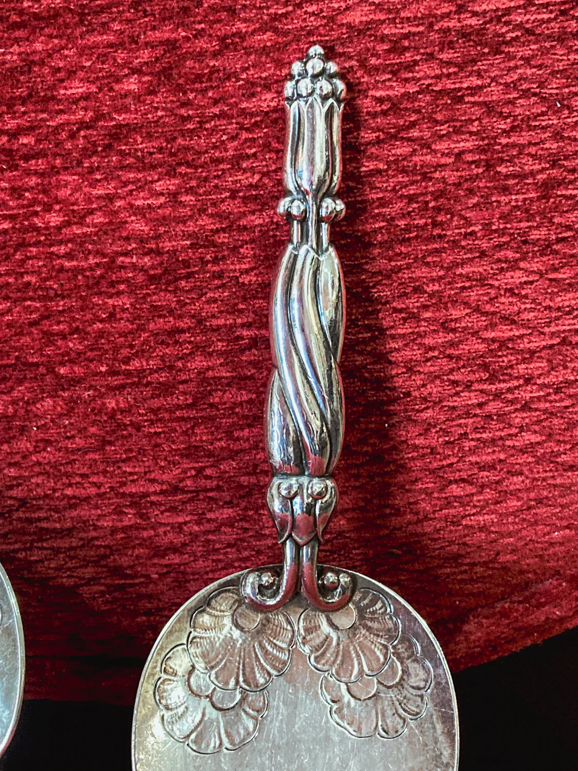 Pair Vintage Georg Jensen Pattern #91 Sterling Silver Fish Serving Set - Image 5