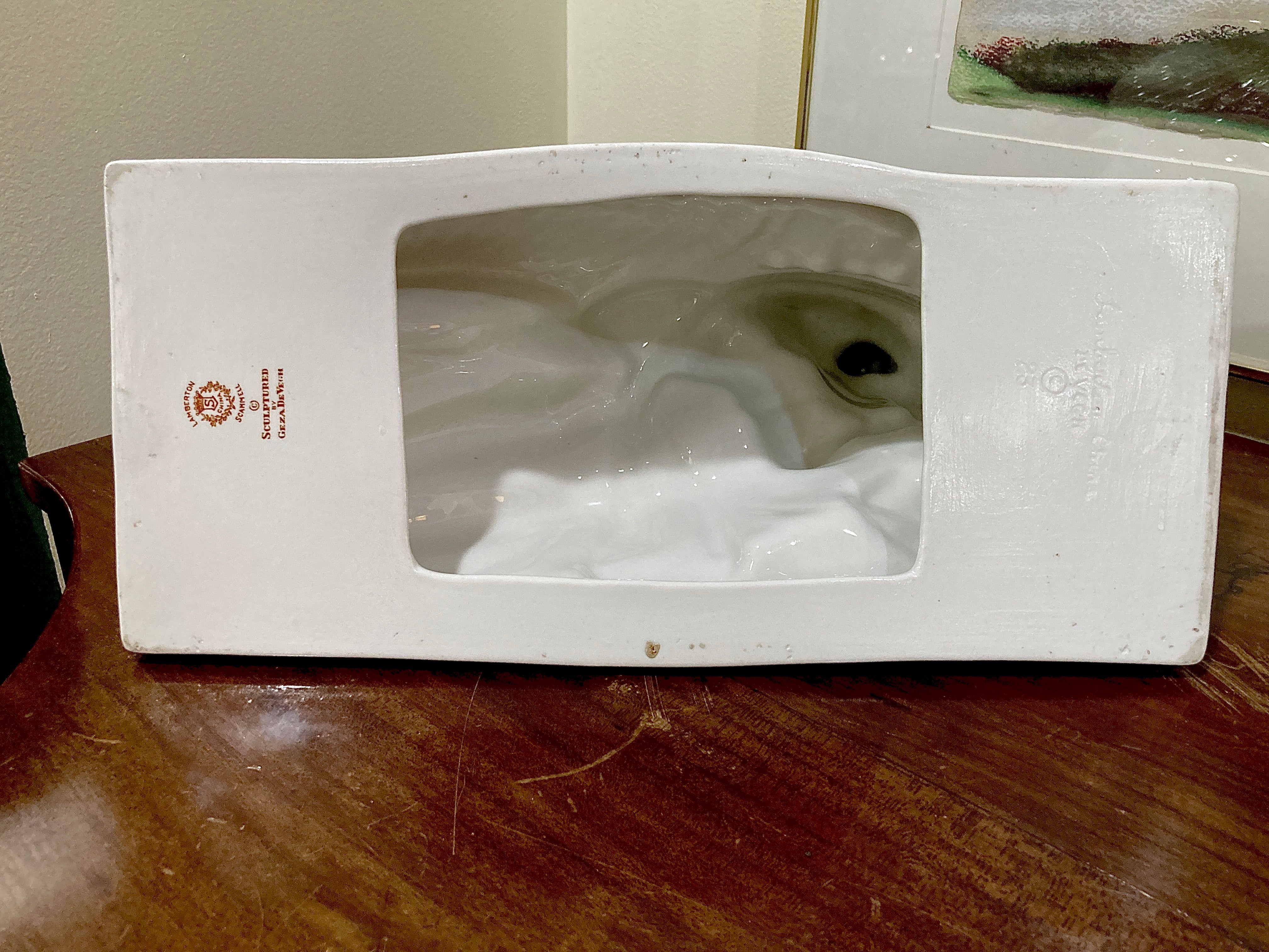 Vintage Art Deco Reclining Female Lamberton Porcelain Figure Sculpture - Image 16