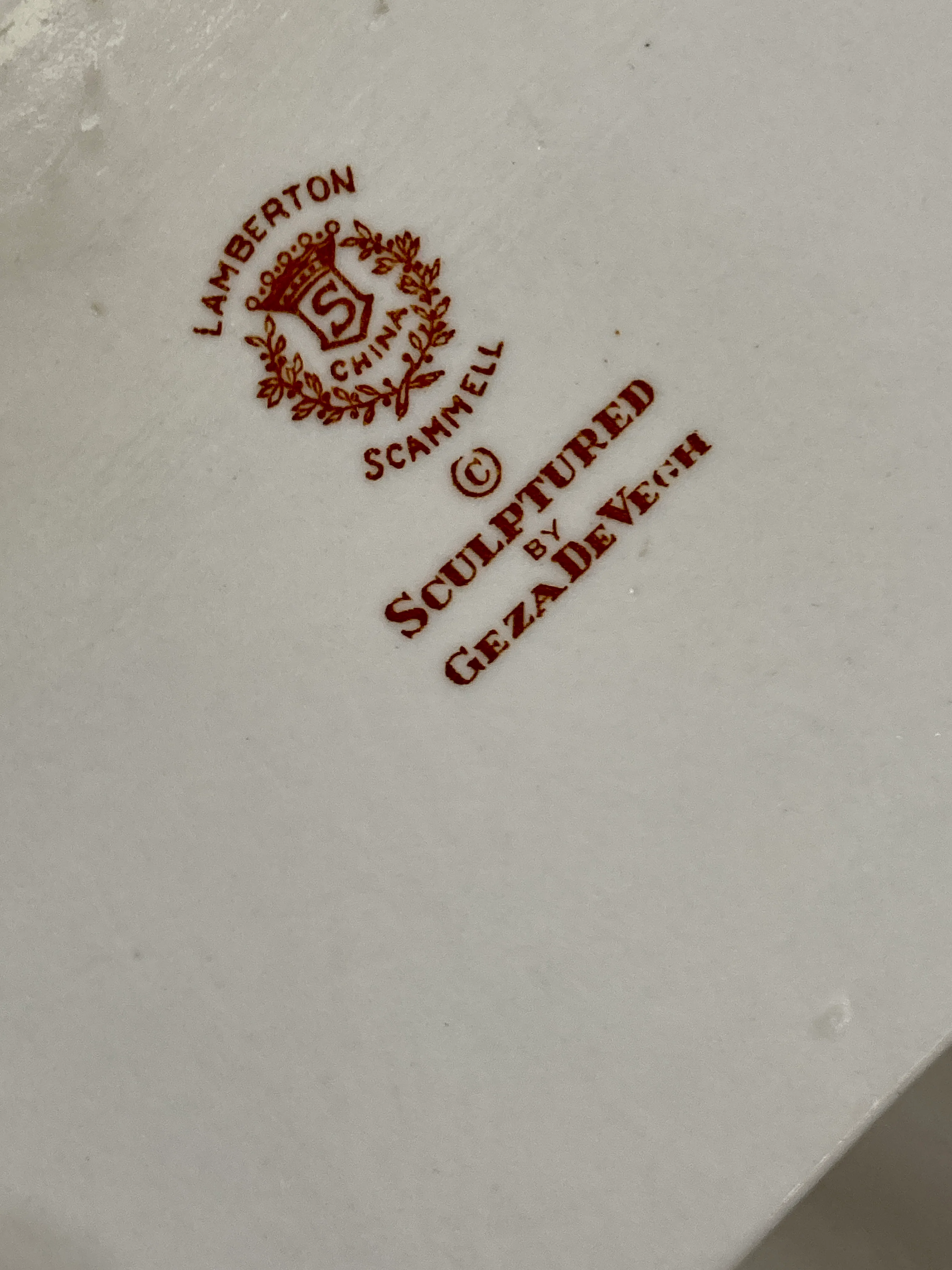 Vintage Art Deco Reclining Female Lamberton Porcelain Figure Sculpture - Image 17