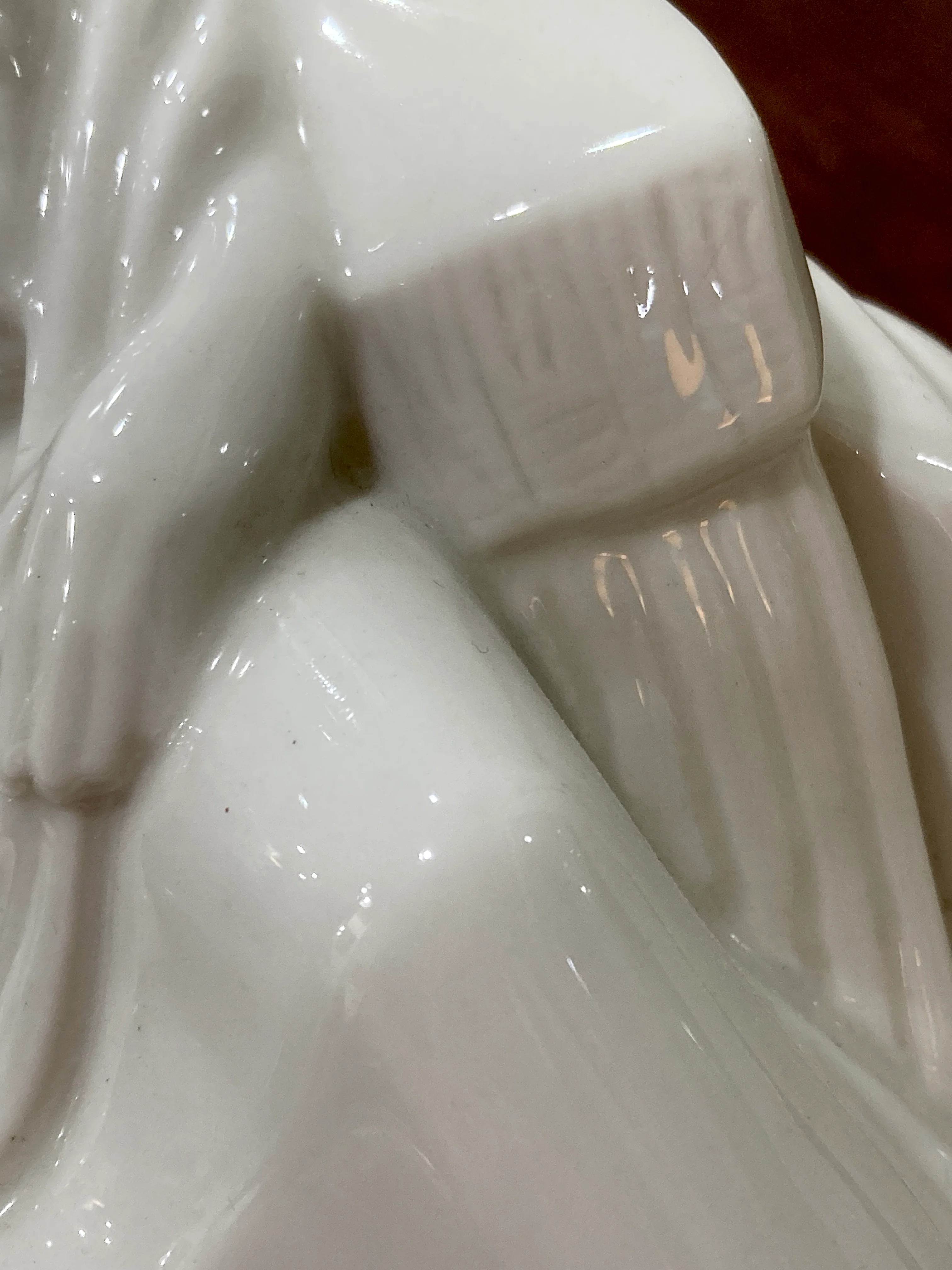 Vintage Art Deco Reclining Female Lamberton Porcelain Figure Sculpture - Image 7