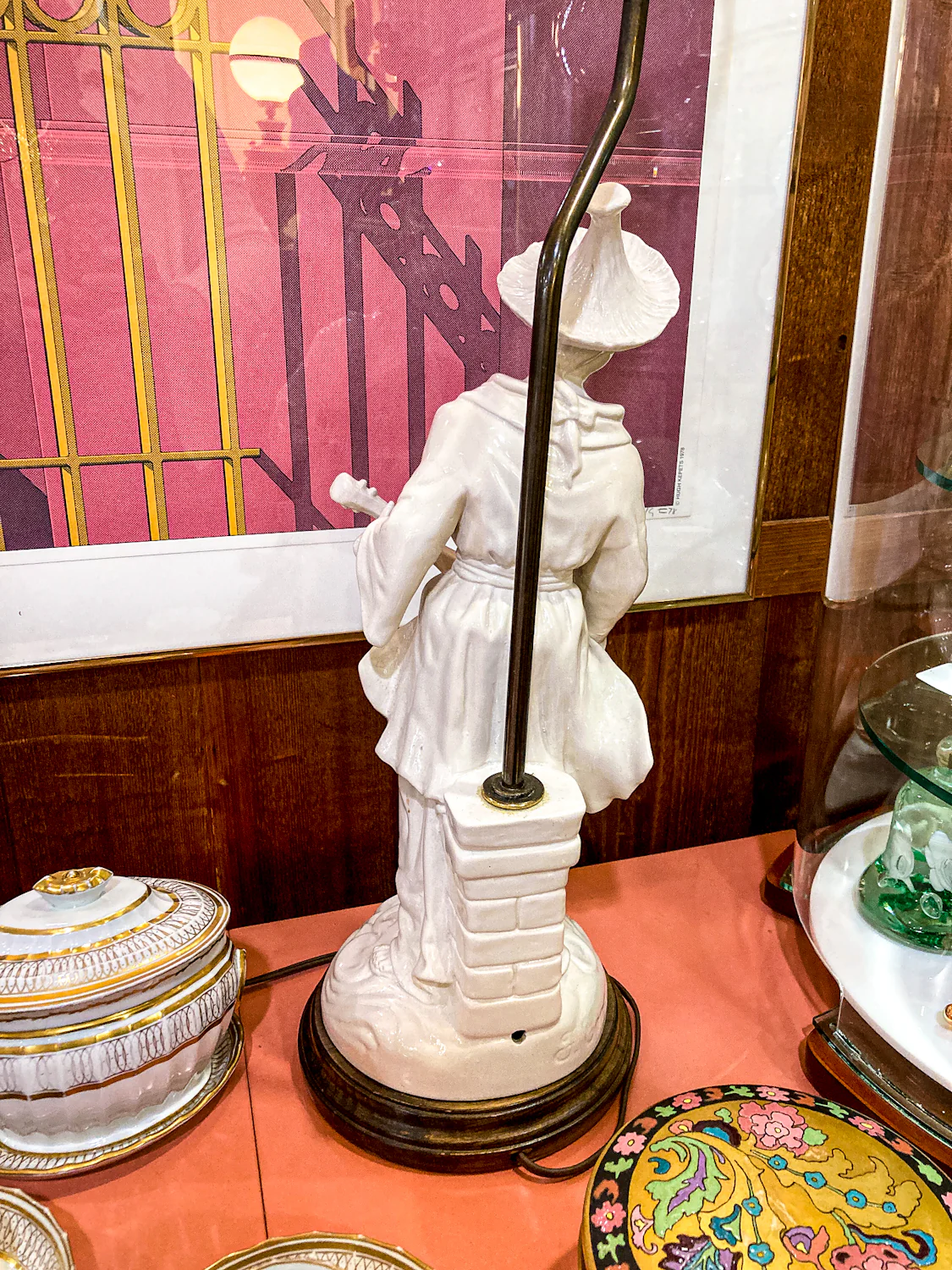 Vintage Frederick Cooper Blanc de Chine Ceramic Musician Figural Table Lamp - Image 17