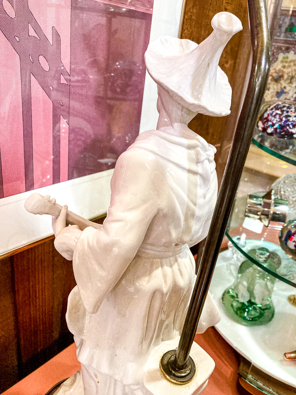 Vintage Frederick Cooper Blanc de Chine Ceramic Musician Figural Table Lamp - Image 19