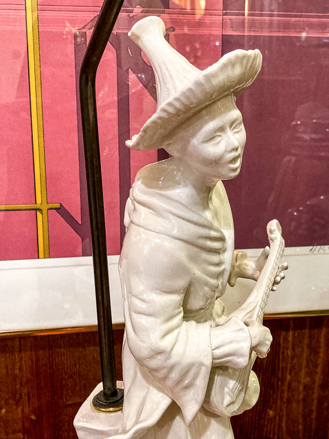 Vintage Frederick Cooper Blanc de Chine Ceramic Musician Figural Table Lamp - Image 23