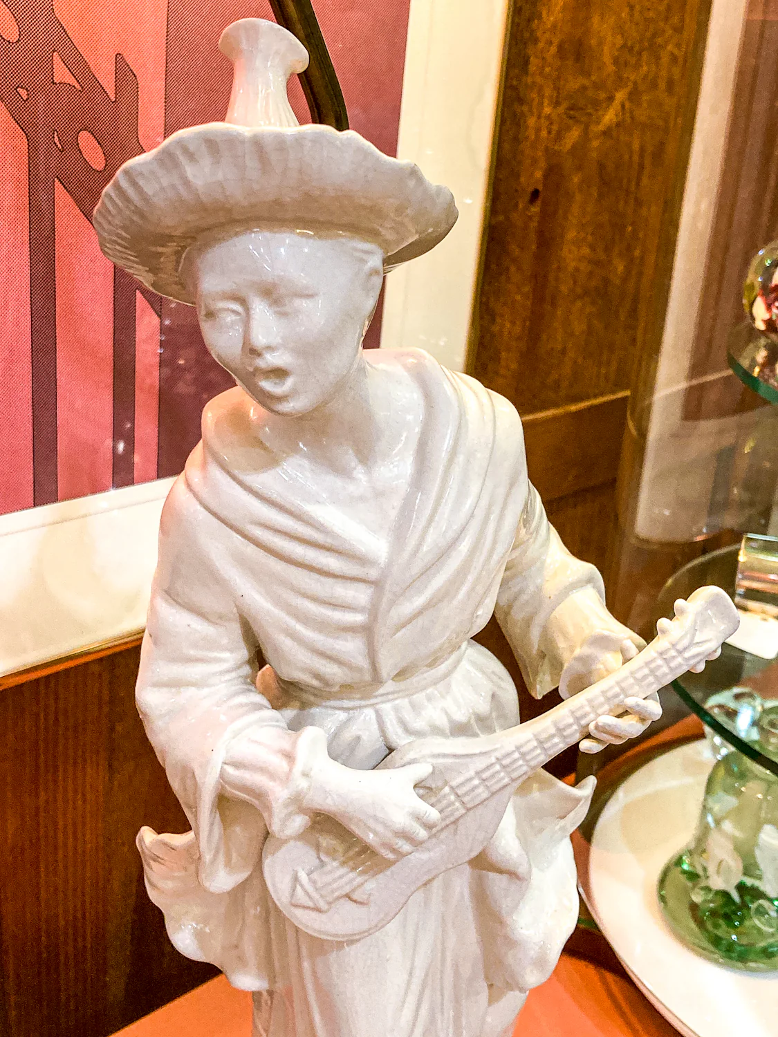 Vintage Frederick Cooper Blanc de Chine Ceramic Musician Figural Table Lamp - Image 24