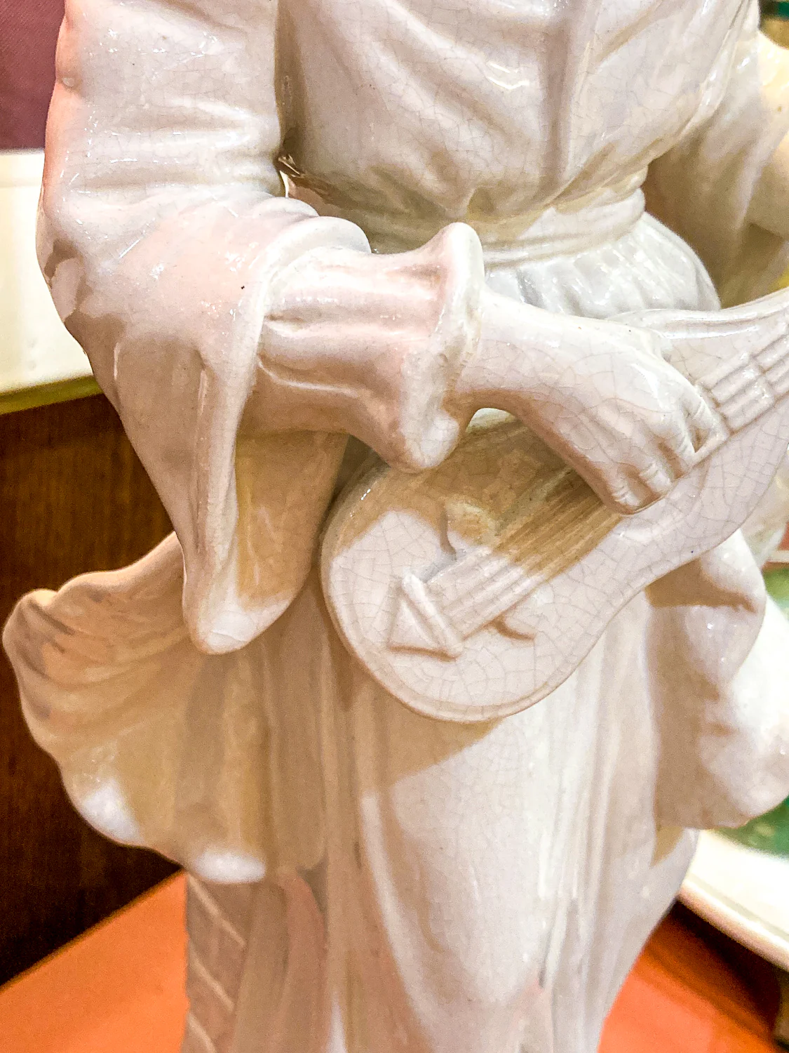 Vintage Frederick Cooper Blanc de Chine Ceramic Musician Figural Table Lamp - Image 25