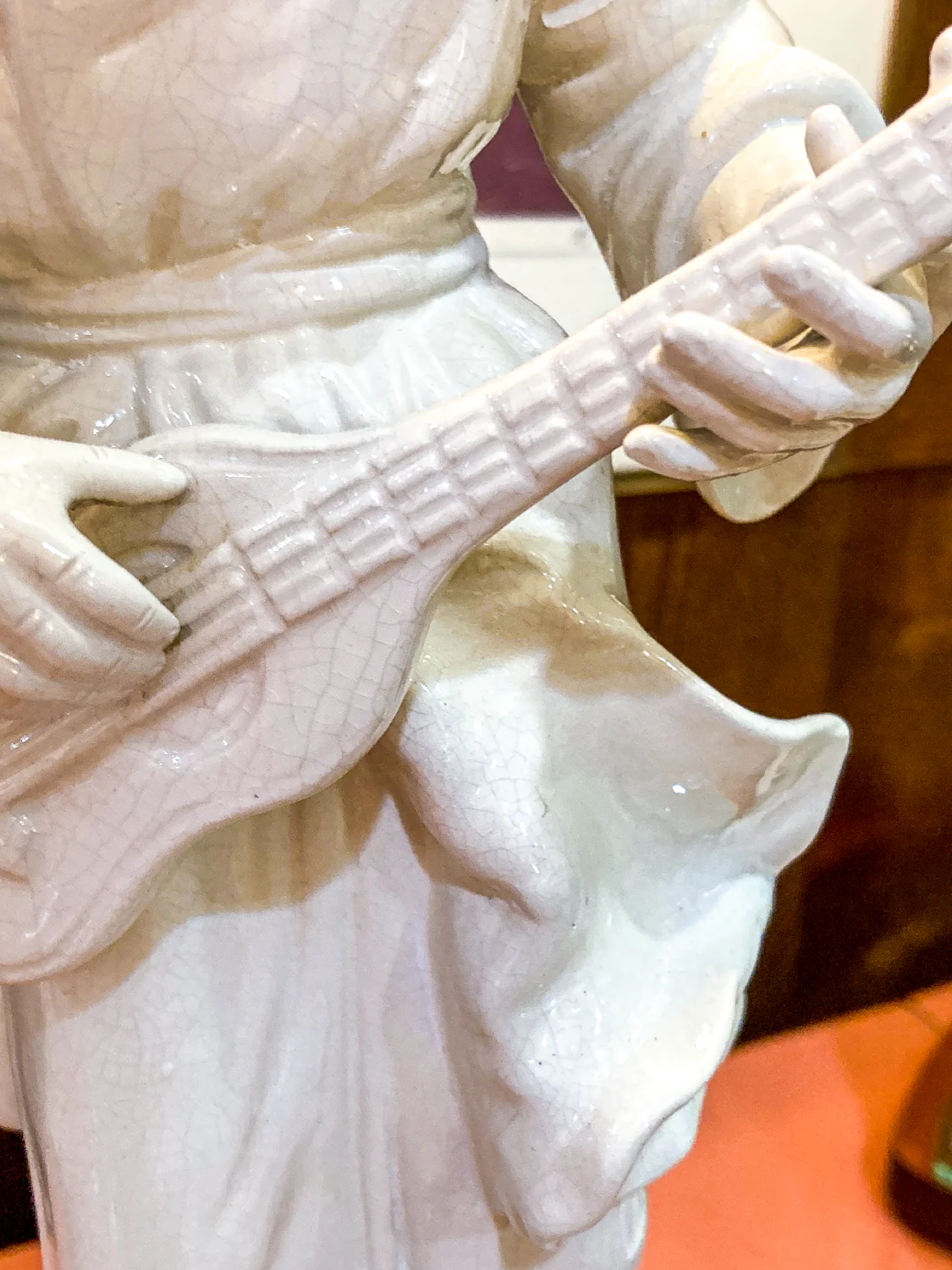 Vintage Frederick Cooper Blanc de Chine Ceramic Musician Figural Table Lamp - Image 26