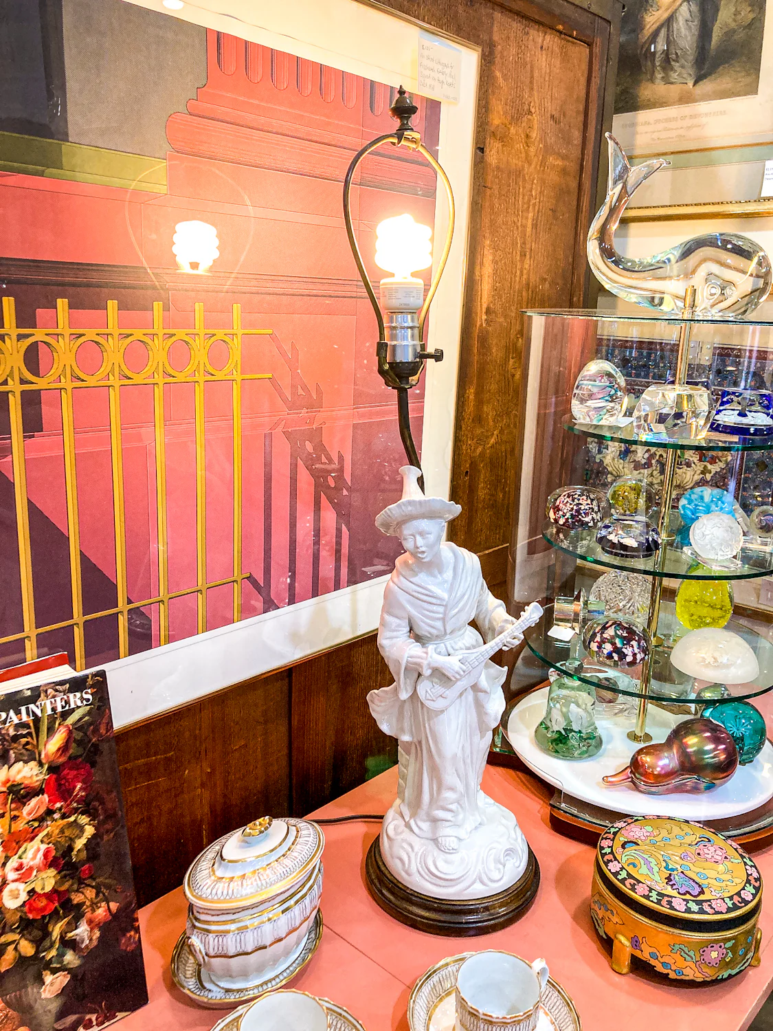 Vintage Frederick Cooper Blanc de Chine Ceramic Musician Figural Table Lamp - Image 3