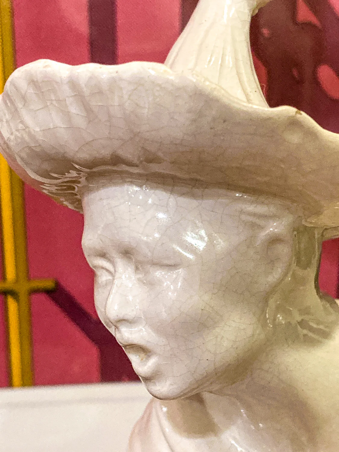 Vintage Frederick Cooper Blanc de Chine Ceramic Musician Figural Table Lamp - Image 7