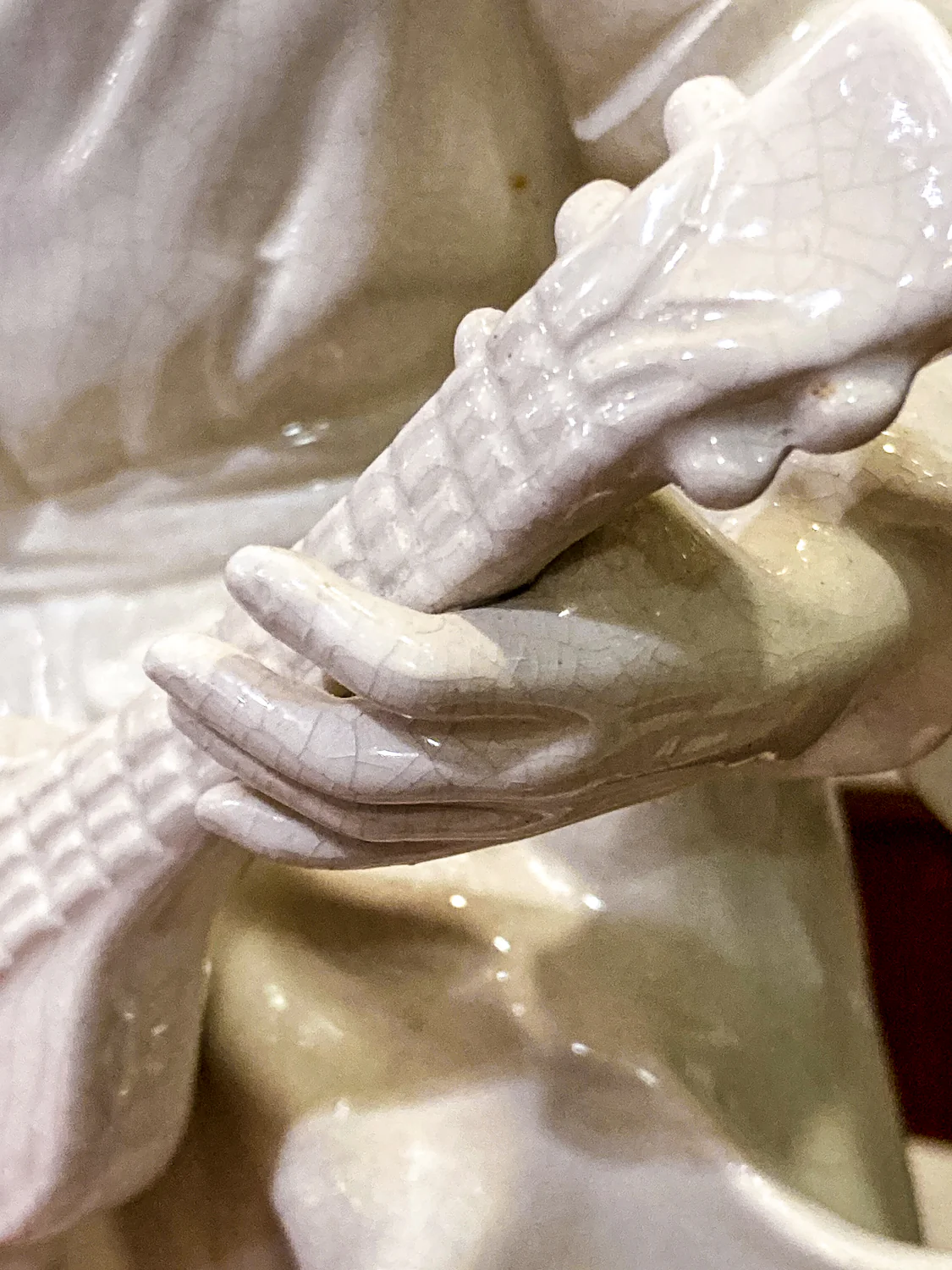 Vintage Frederick Cooper Blanc de Chine Ceramic Musician Figural Table Lamp - Image 8