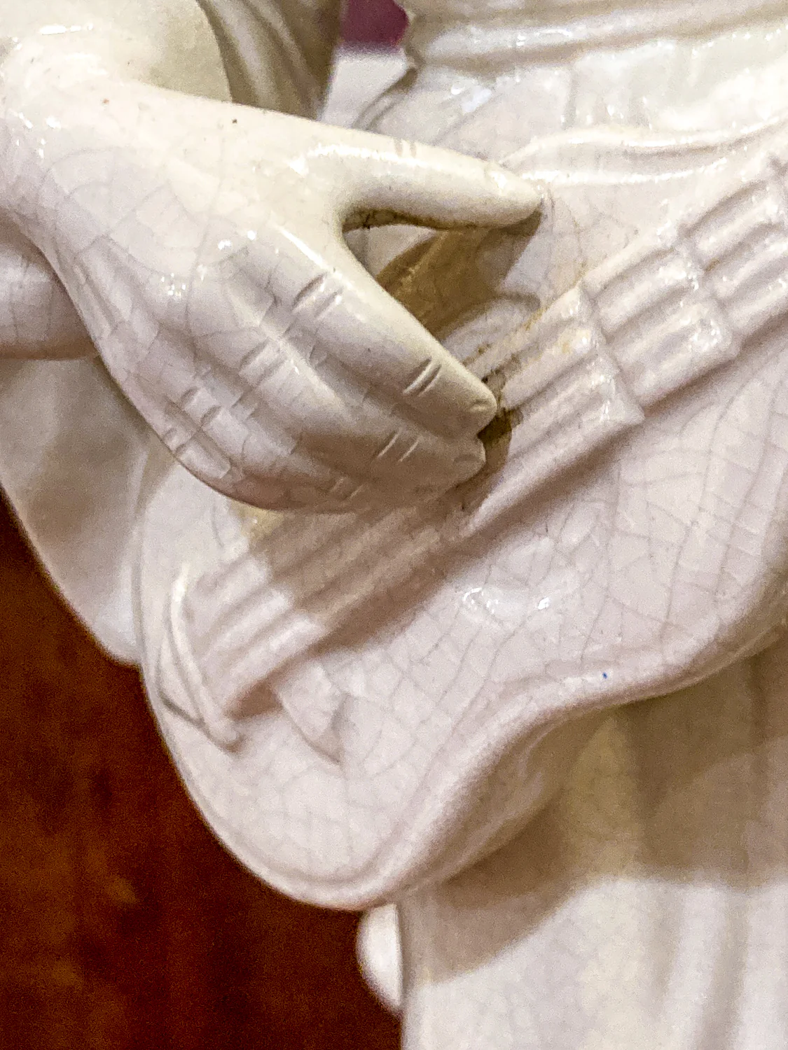 Vintage Frederick Cooper Blanc de Chine Ceramic Musician Figural Table Lamp - Image 9